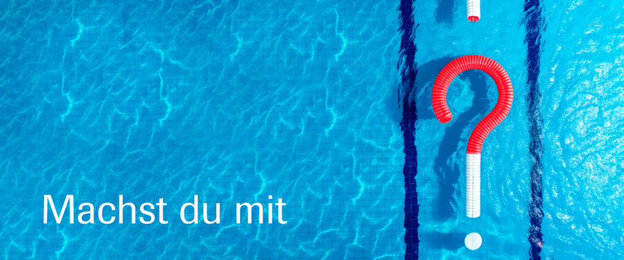 Schwimmbad quer mit Text