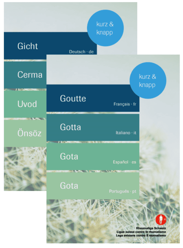 Gicht Leichte Sprache Titelbilder 1