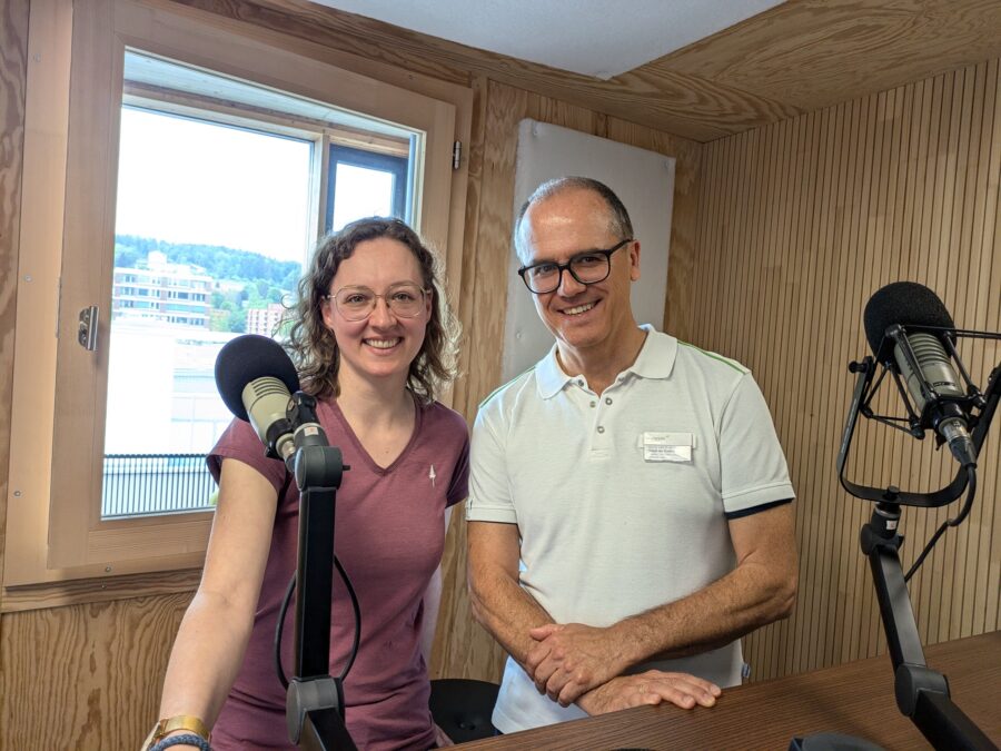 Darja Aigner Sjoegren Betroffene und Stephan Gadola Rheumatologe v l n r